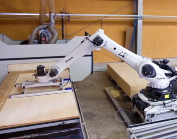 Robot Manipulador de tableros de madera